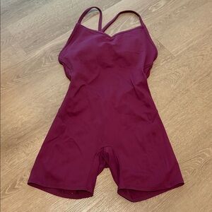 Burgundy Sleeveless Bodysuit